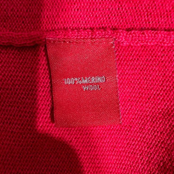 Krimson Klover Sweater Dress Womens XS Red 100% Merino Wool Long Sleeve V Neck - Picture 9 of 13